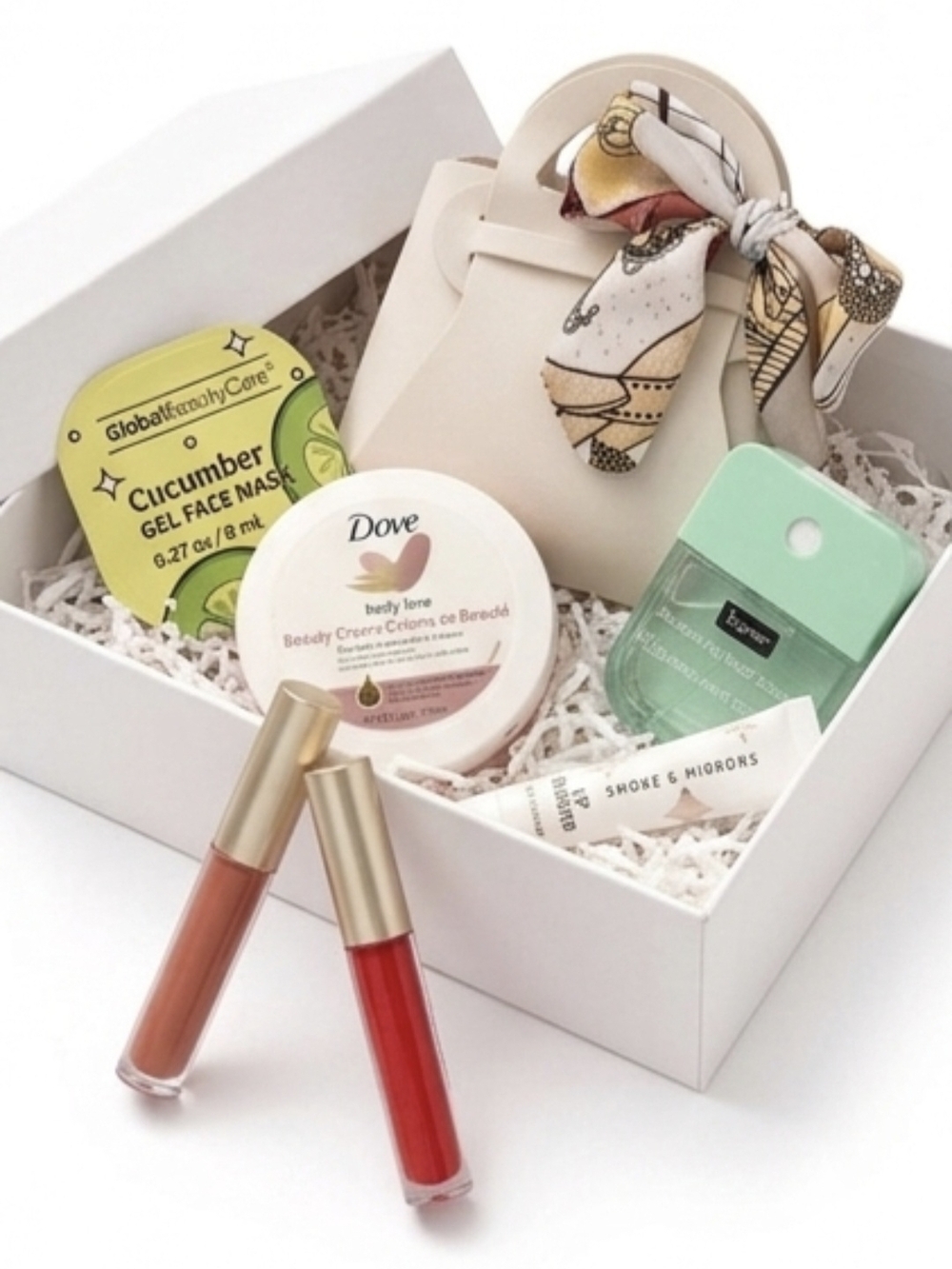 7pc Beauty Set Dove And Cucumber With Mini Leather Bag - Picture 4 of 5